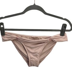 Beach Bunny Bronze pink suede bikini bottom Medium